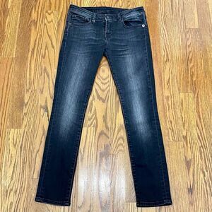 R13 Low Skinny Black Jeans. Size 25.